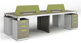 四人屏風工作位