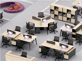 四人位屏風(fēng)辦公桌