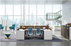 屏風(fēng)雙人辦公桌