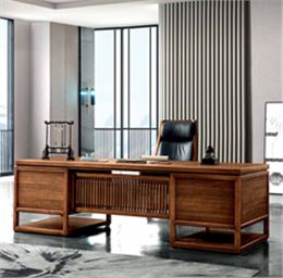 明代風格新中式實木大班臺楠木總裁辦公桌