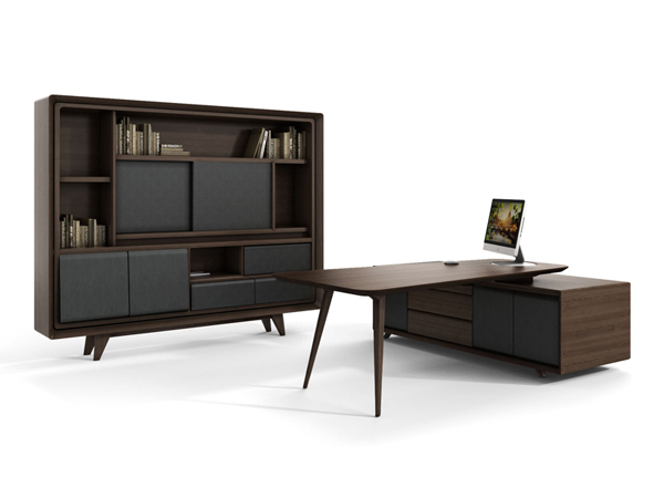 時尚板式倒角中班臺