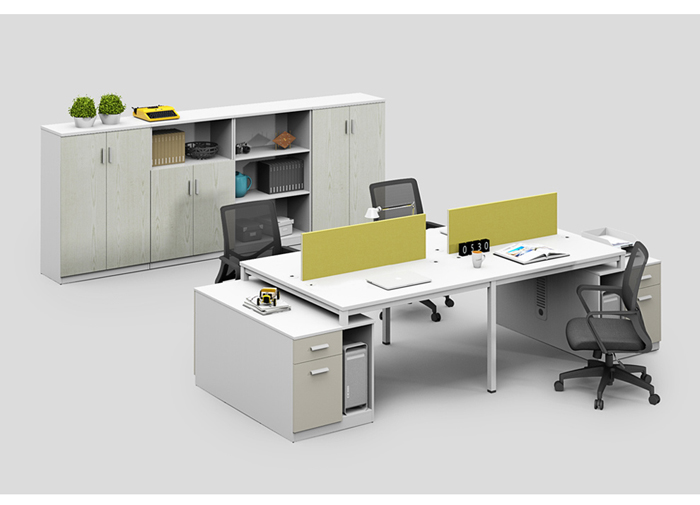 時尚板式四人屏風工作位