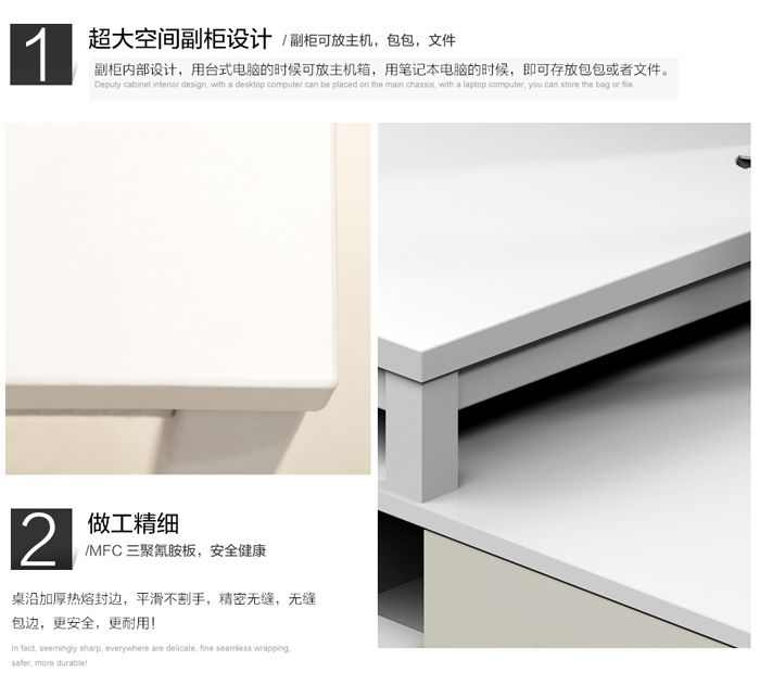 時尚板式四人屏風工作位