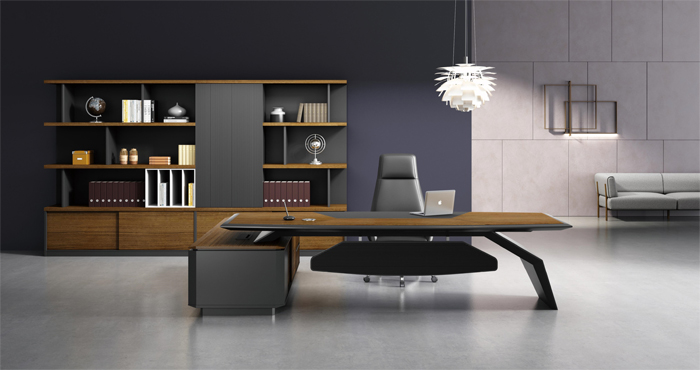 時尚總裁木質油漆大班臺