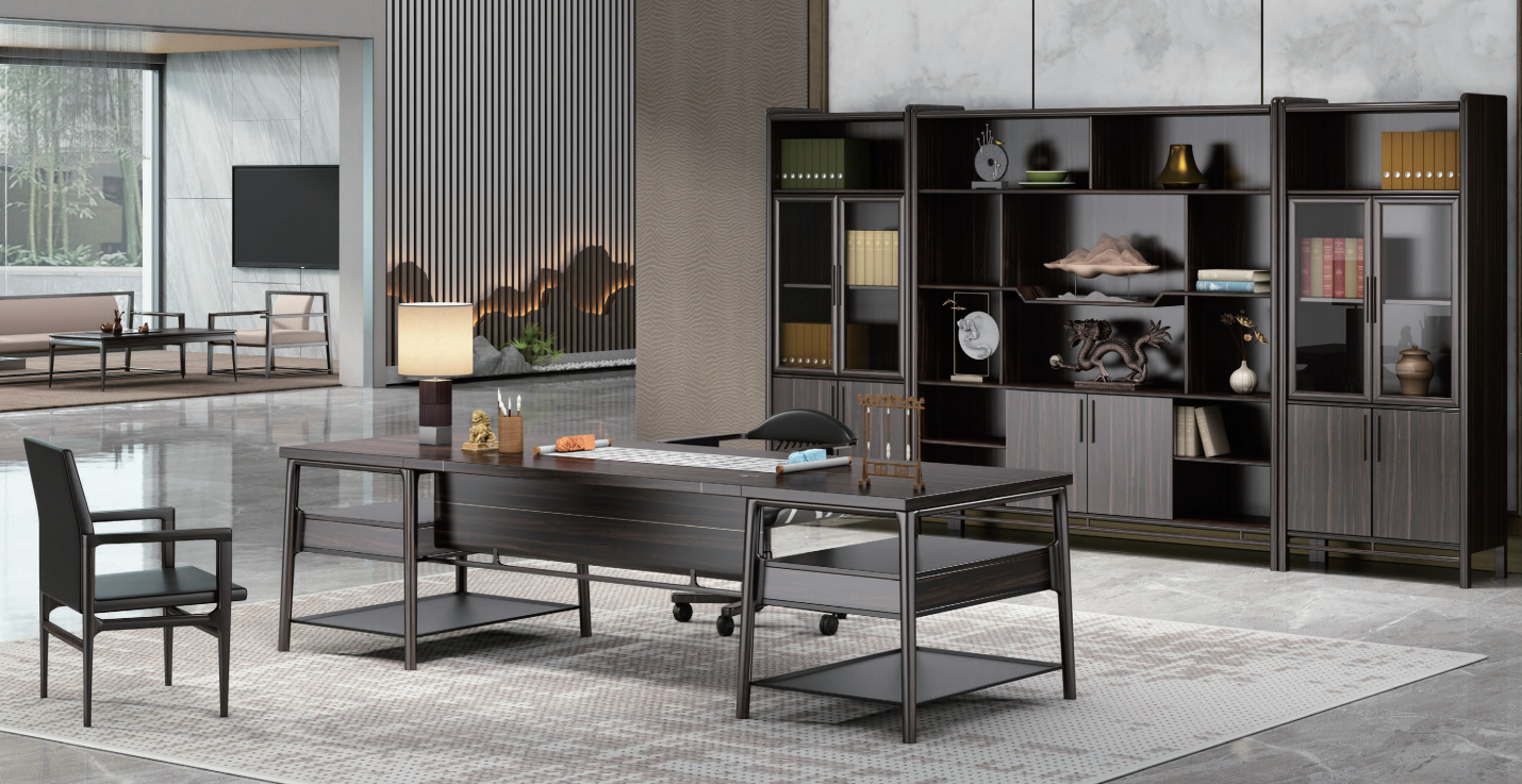 實木簡約辦公桌