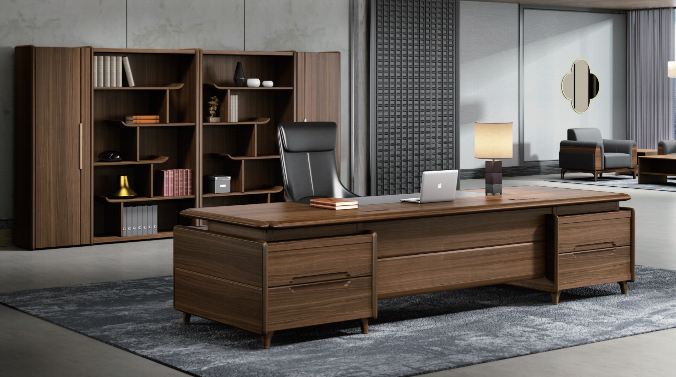 實木簡約辦公桌