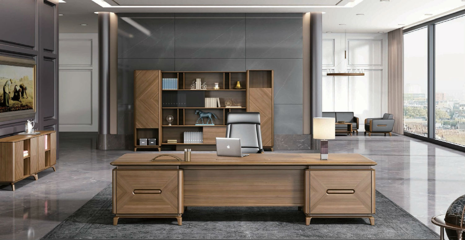 實木大班臺辦公桌