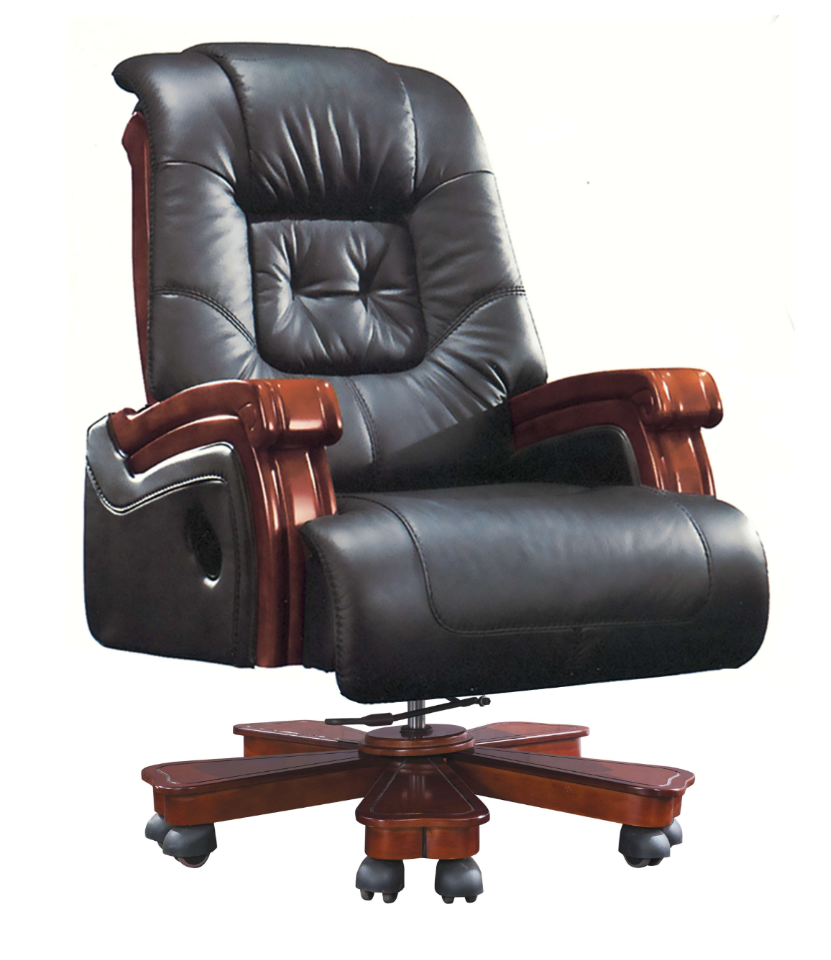 實木皮質辦公椅