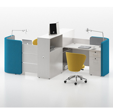 二人工作位 屏風雙人單面/交叉組合工作位