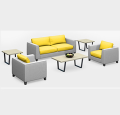 辦公室布藝沙發_簡約現代會客廳沙發_三人位雙人位沙發