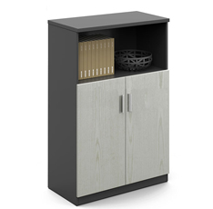 文件資料儲存柜_現代簡約木質矮柜_儲物落地式桌邊書柜