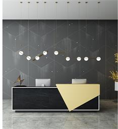 3.2米前臺接待臺現(xiàn)代簡約創(chuàng)臺吧臺