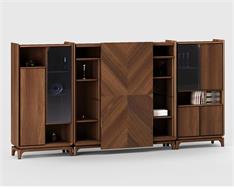 老板辦公室資料柜總裁柜背景柜文件柜組合辦公儲物柜