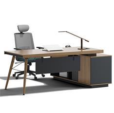 老板桌總裁桌實木桌腳簡約現代家具經理桌主管桌辦公桌椅組合 老板桌總裁桌實木桌腳簡約現代家具經理桌主管桌辦公桌椅組合